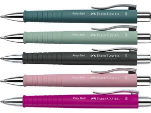 Στυλό διαρκείας Faber Castell Poly Ball XB 1.6mm σε διάφορα κλασικά χρώματα